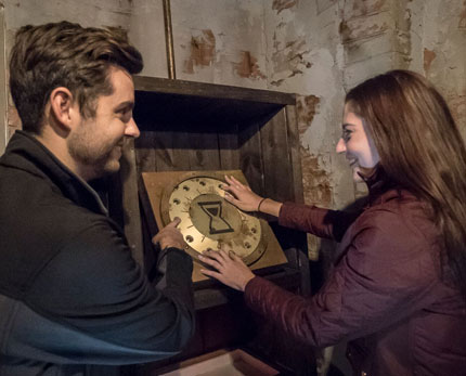 people playing theater room