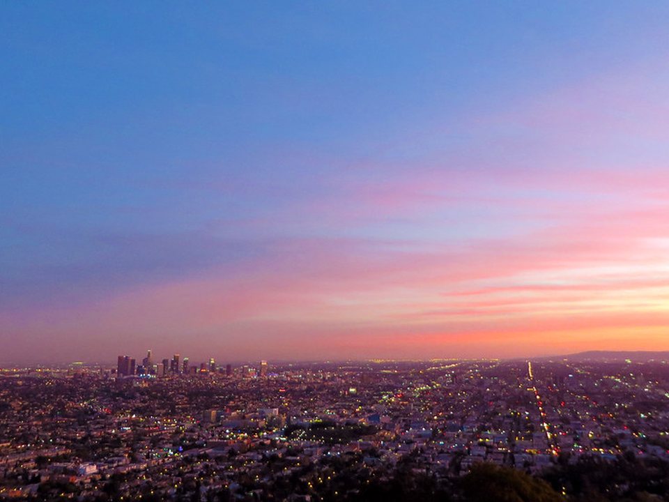 Iconic view of Los Angeles