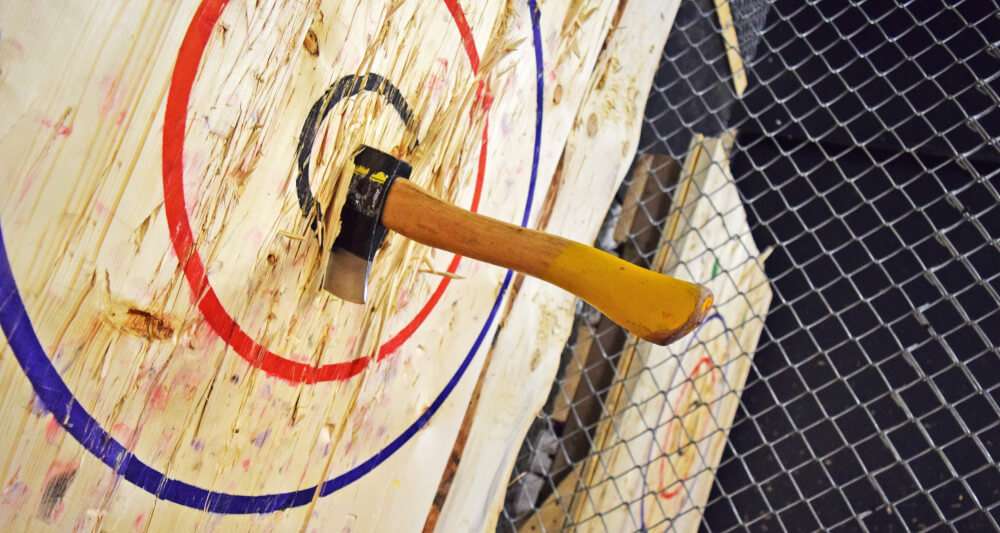 Best Corporate Team Building Activities in Phoenix - axe throwing